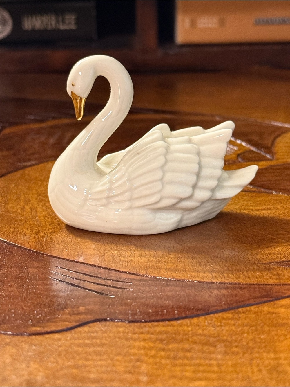 Vintage Lenox Porcelain Swan Figurine - Picture 2 of 4
